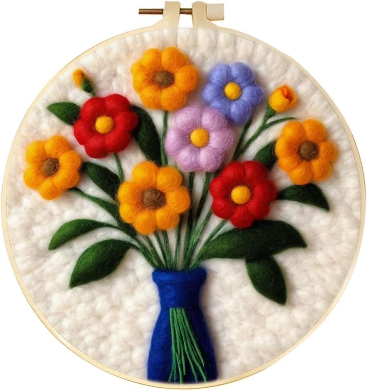 Needle Felting Kit for Beginner – Easy & Fun Wool Needle Felting Set with Needles, Foam Pad, Felt Cloth, and Instructions - Gift Home Decoration